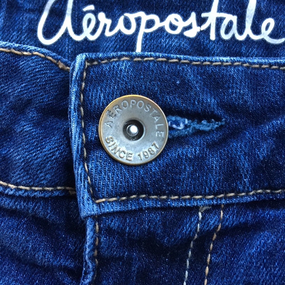 Aeropostale “Boyfriend “ Dark Denim Shorts Sz 0 - Picture 5 of 8